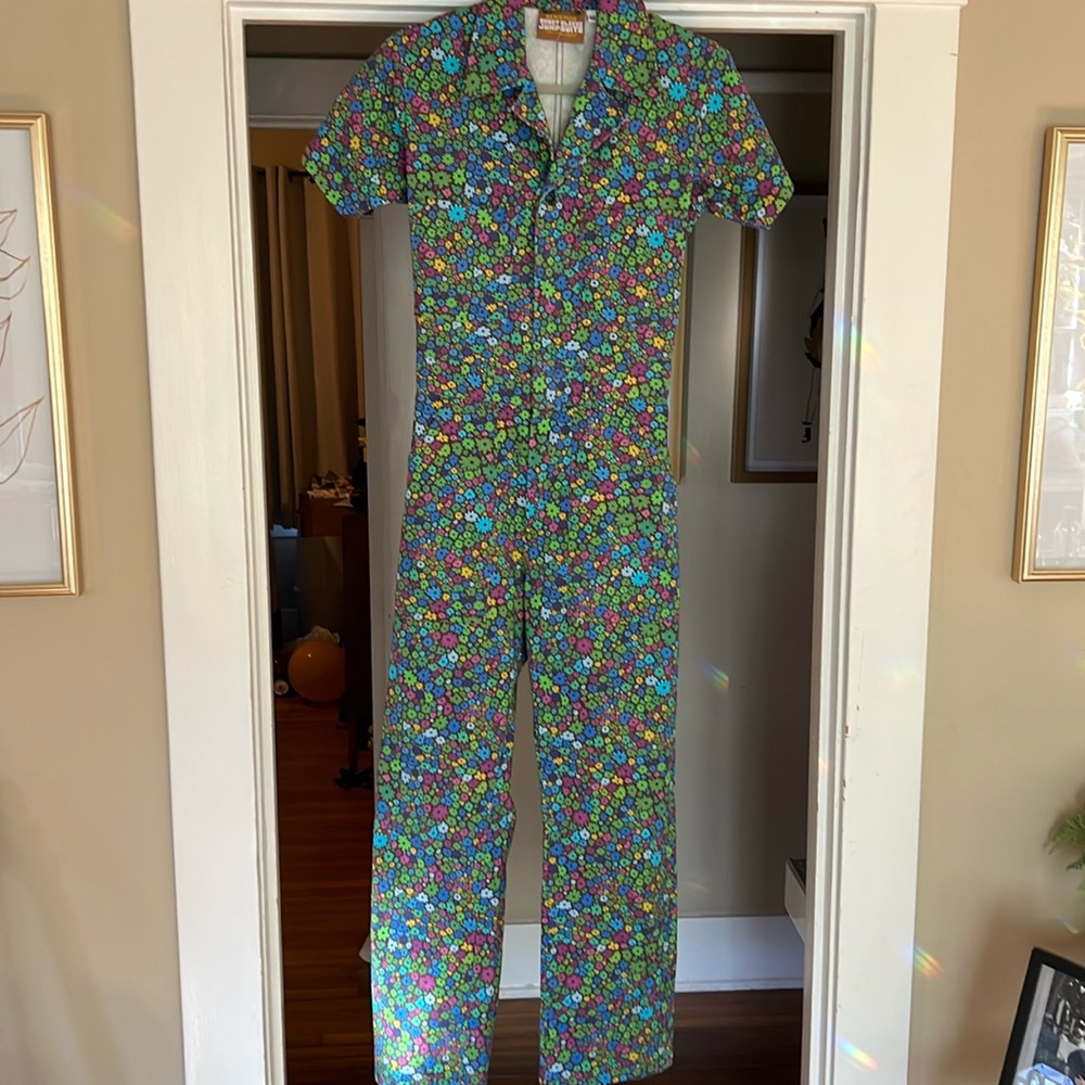 Big Bud Press Moss Blossom short sleeve jumpsuit